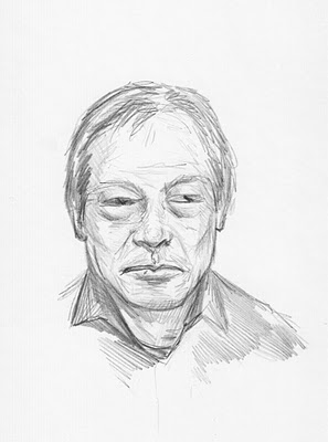 old asian man sketch